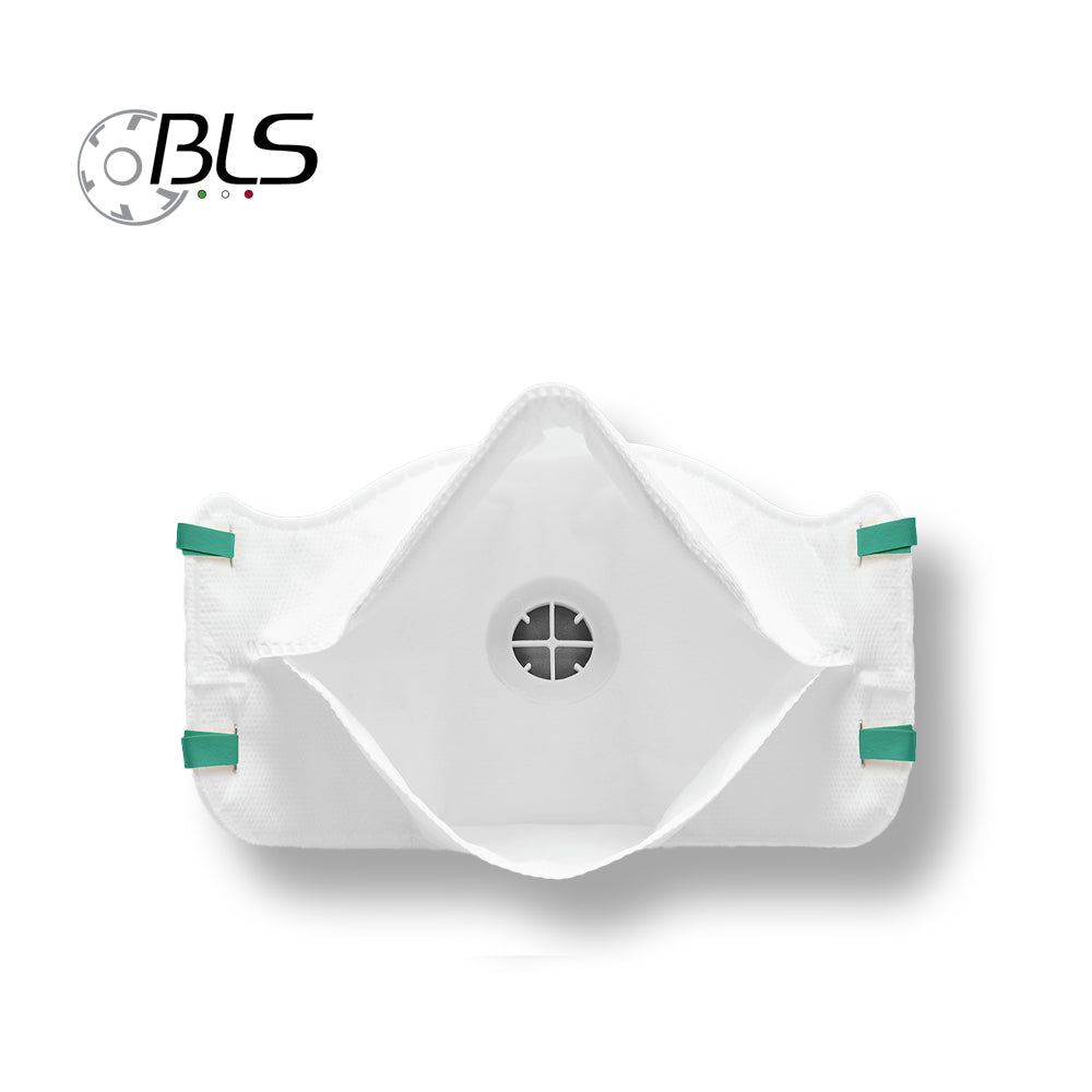 BLS 700 FFP2 Disposable Mask 3-Panel Flat Design Respirator