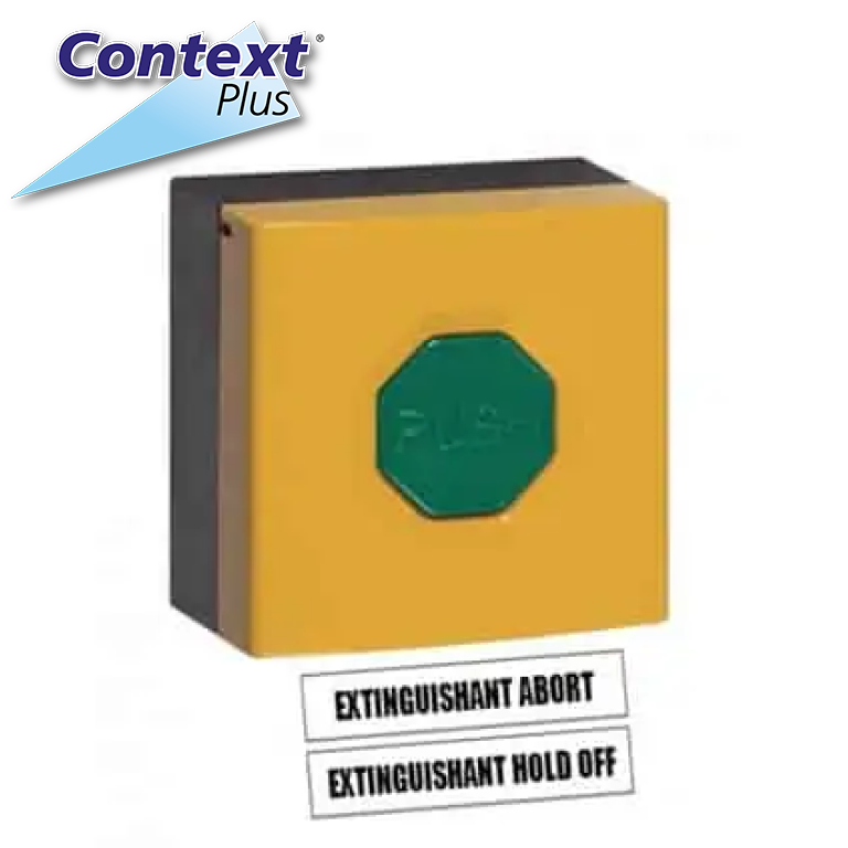 Context Plus Extinguishant Hold Off Abort Button Fire Suppression Control