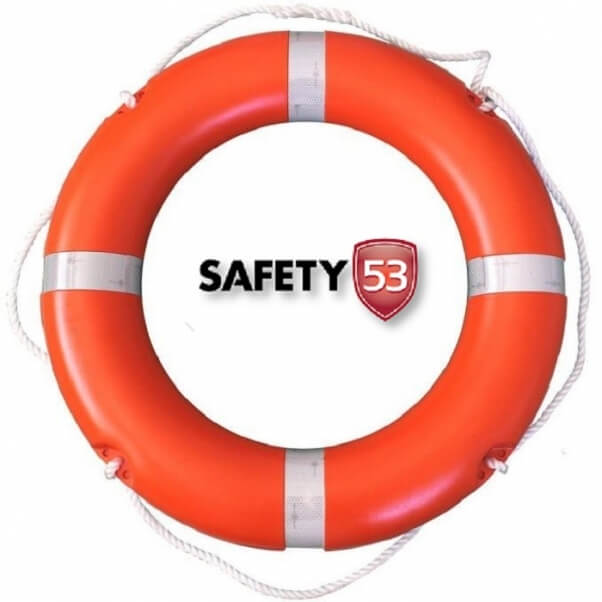Safety 53 HS-7720 Marine Life Buoy Ring for Water Rescue