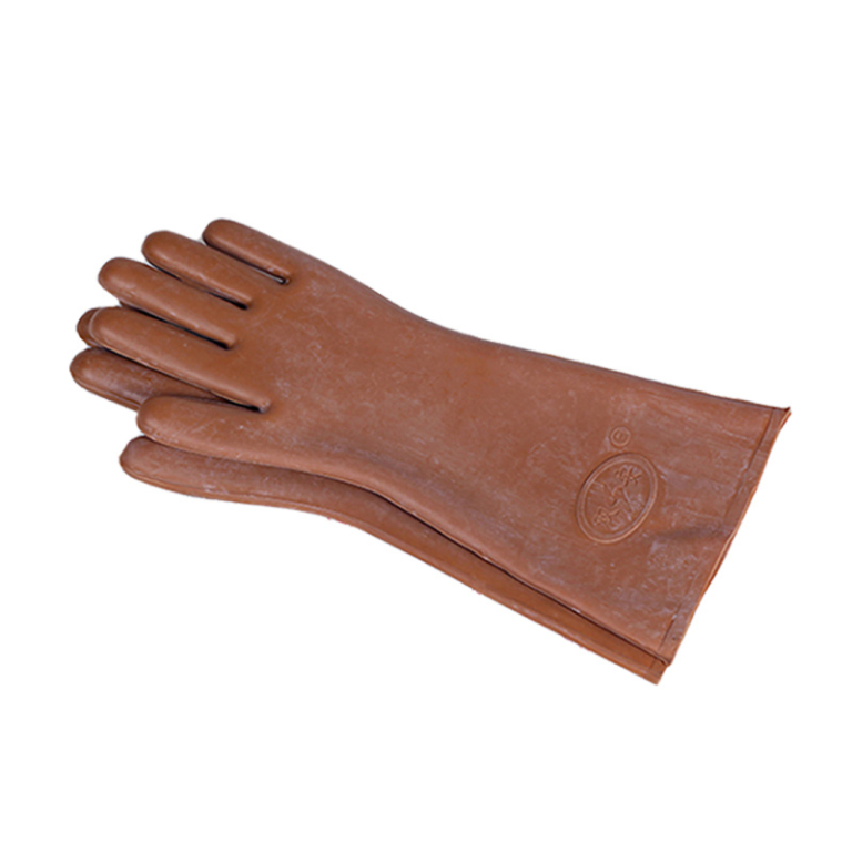 Shuangan 12KV Natural Latex High Voltage Electrical Insulated Rubber Gloves