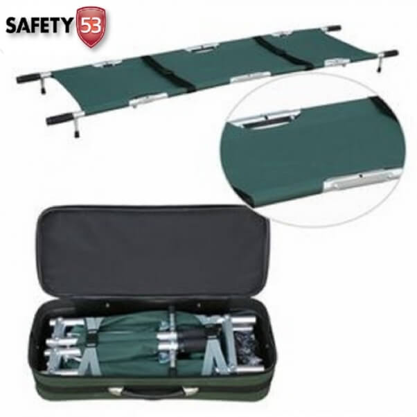 High Strength Aluminum Four Foldaway Emergency Medical Stretcher