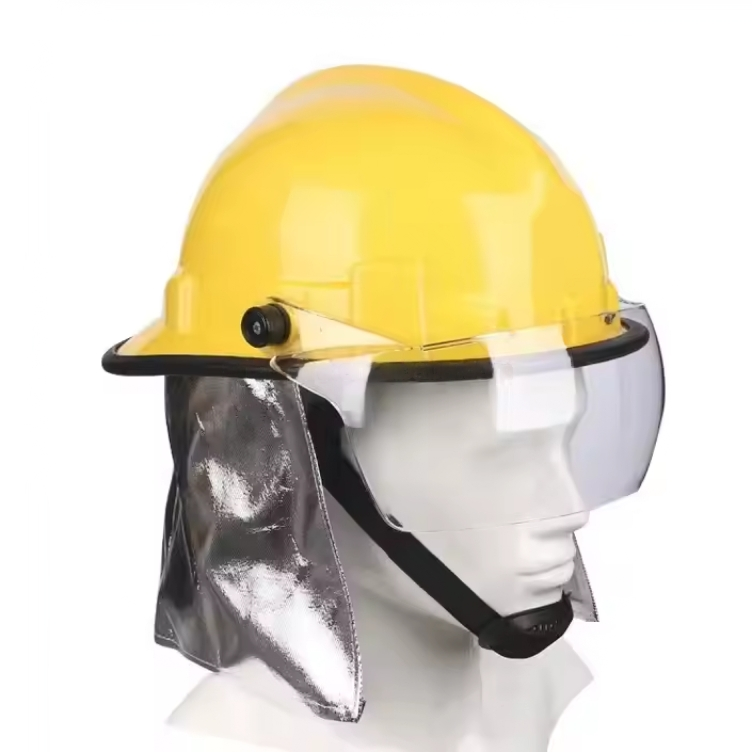 Professional Heat Resistant ABS Fireman Helmet with Protective Shield