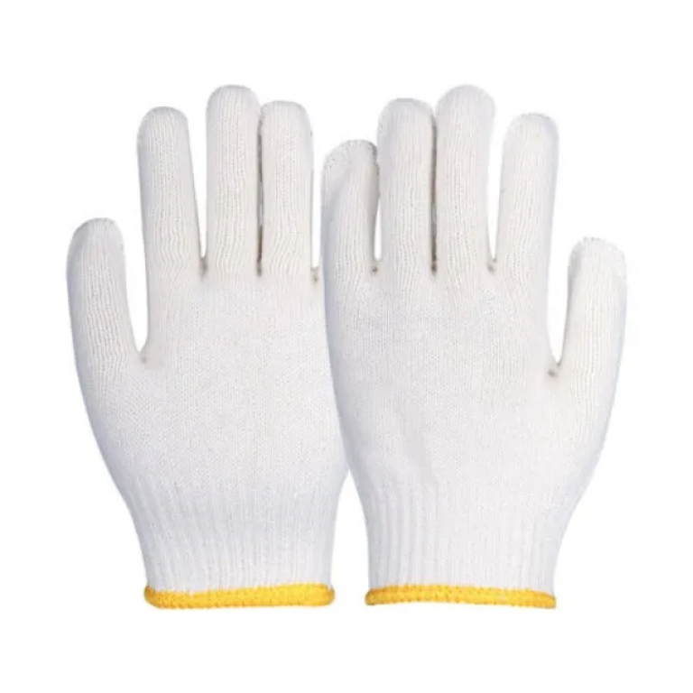 Durable 650g Cotton Polyester String Knit Industrial Safety Work Gloves