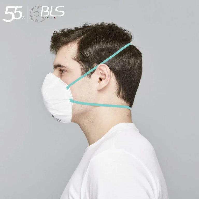 BLS 129BW FFP2 NR D Valved Respirator Face Mask for Protection