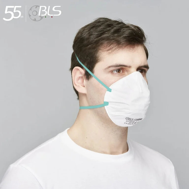 BLS 129BW FFP2 NR D Valved Respirator Face Mask for Protection