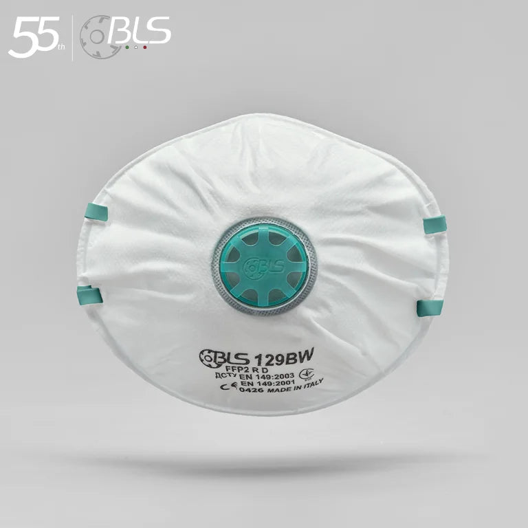 BLS 129BW FFP2 NR D Valved Respirator Face Mask for Protection
