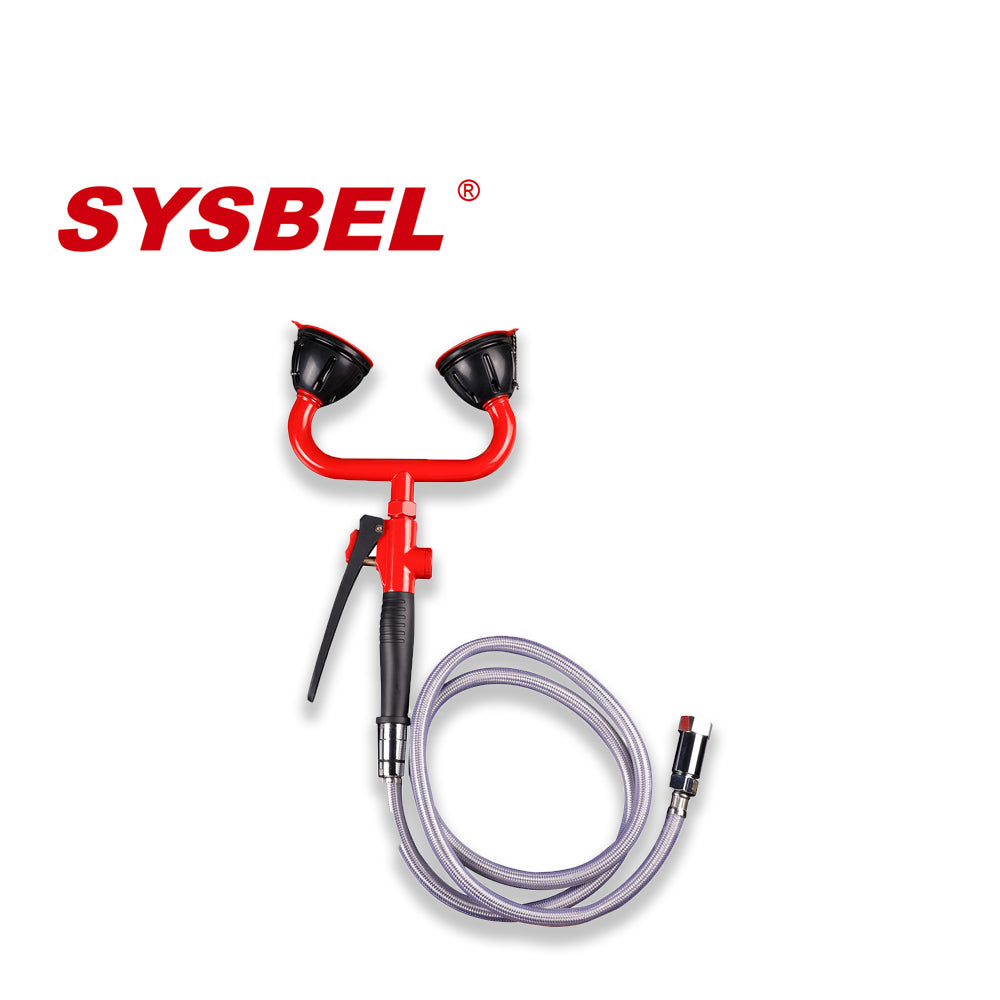 SYSBEL WG7012R Double Spray Head Emergency Drench Hose Station