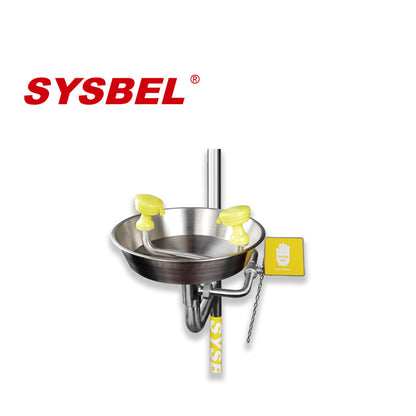 SYSBEL WG7053F Stainless Steel Emergency Shower and Eyewash Combination Unit