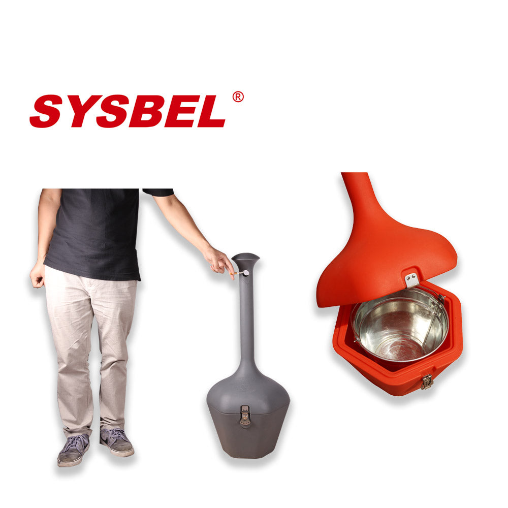 SYSBELL Flame Retardant Outdoor Cigarette Butts Receptacle Smoking Bin