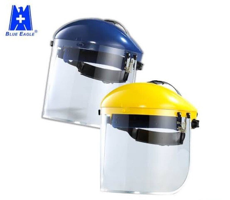Blue Eagle B1YE Heavy Duty Industrial Face Shield with Browguard