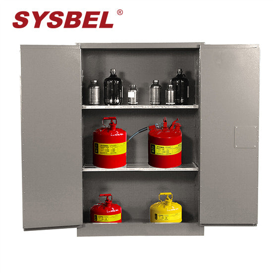 SYSBEL 45 Gallon Fireproof Acid Storage Cabinet for Corrosive Chemicals