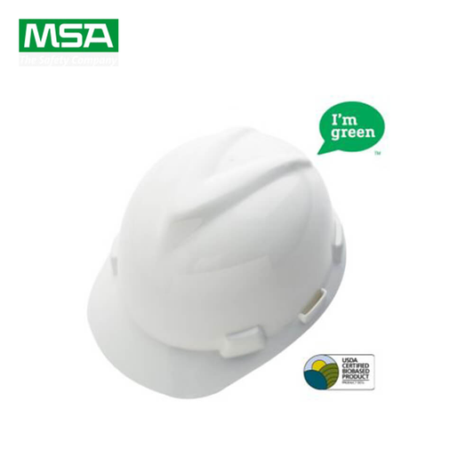 MSA V-Gard GREEN Non-Ventilated Sustainable Biobased Safety Hard Hat