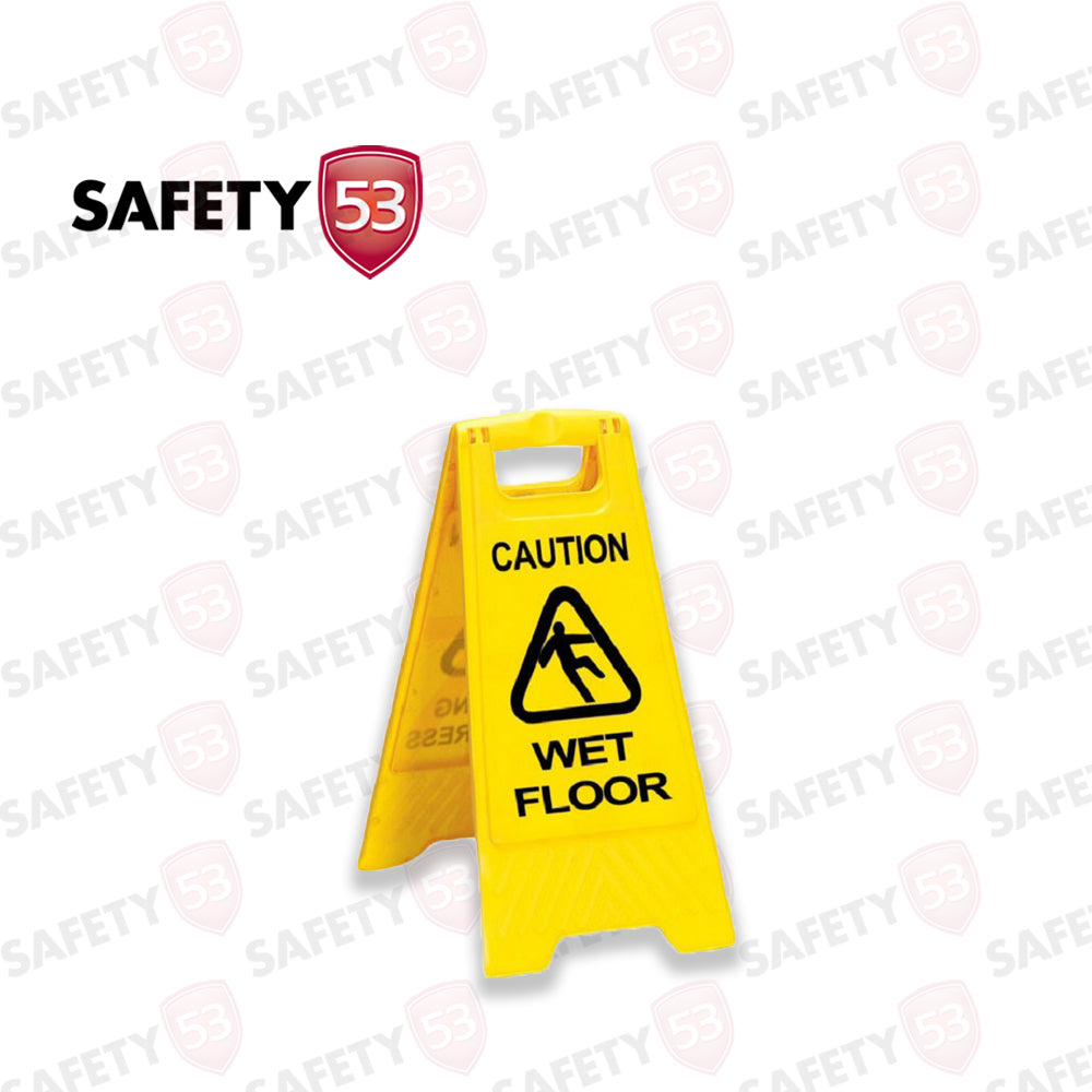 Safety Yellow Folding A-Frame Wet Floor Caution Warning Sign