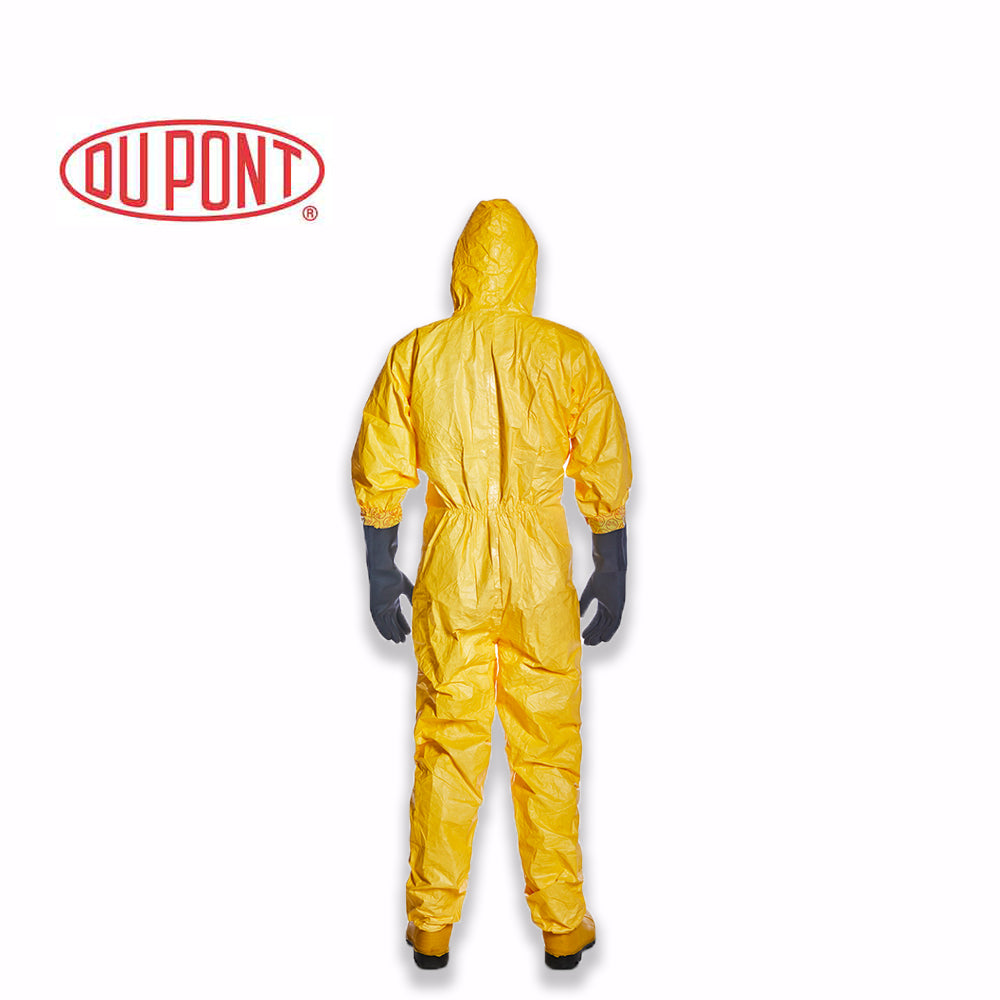 DuPont Tychem-C Disposable Chemical Protective Suit Yellow Hazmat Coverall