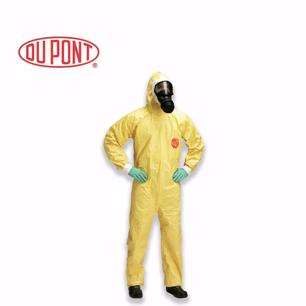 DuPont Tychem-C Disposable Chemical Protective Suit Yellow Hazmat Coverall
