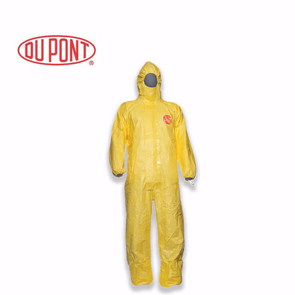 DuPont Tychem-C Disposable Chemical Protective Suit Yellow Hazmat Coverall
