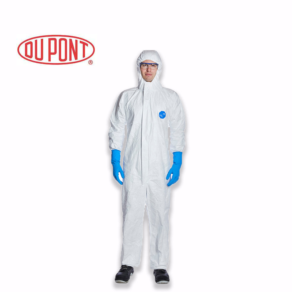 DuPont Tyvek Classic Xpert Disposable Chemical Suit Protective Coverall Hood