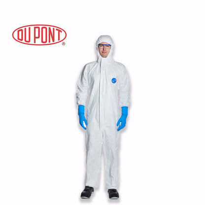 DuPont Tyvek Classic Xpert Disposable Chemical Suit Protective Coverall Hood