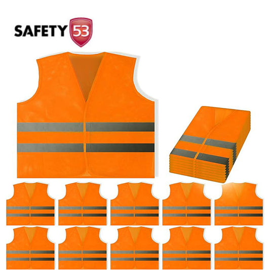 High Visibility Reflective Mesh Safety Vest Bulk Pack Gear