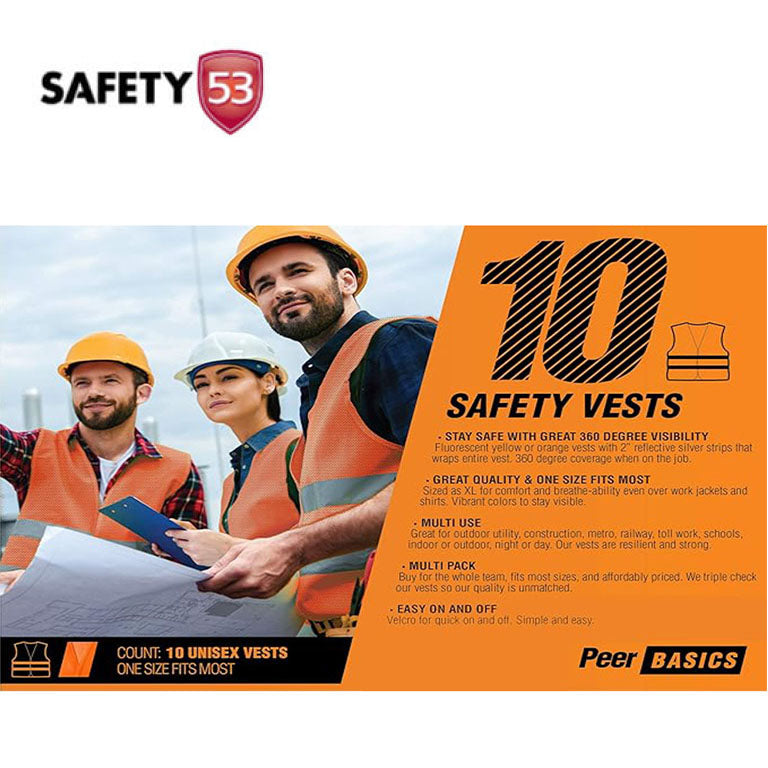 High Visibility Yellow Reflective Mesh Safety Vest with Silver Strips