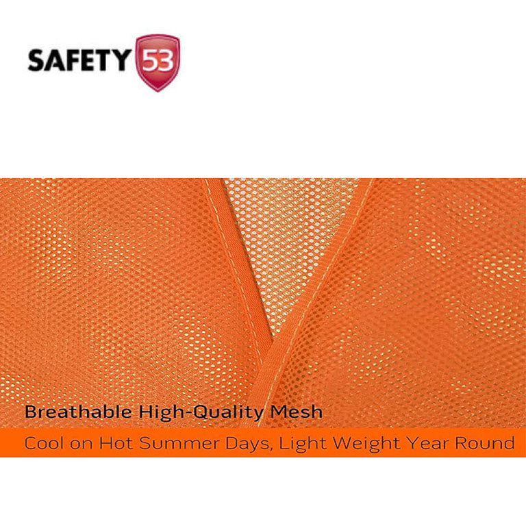 High Visibility Reflective Mesh Safety Vest Bulk Pack Gear