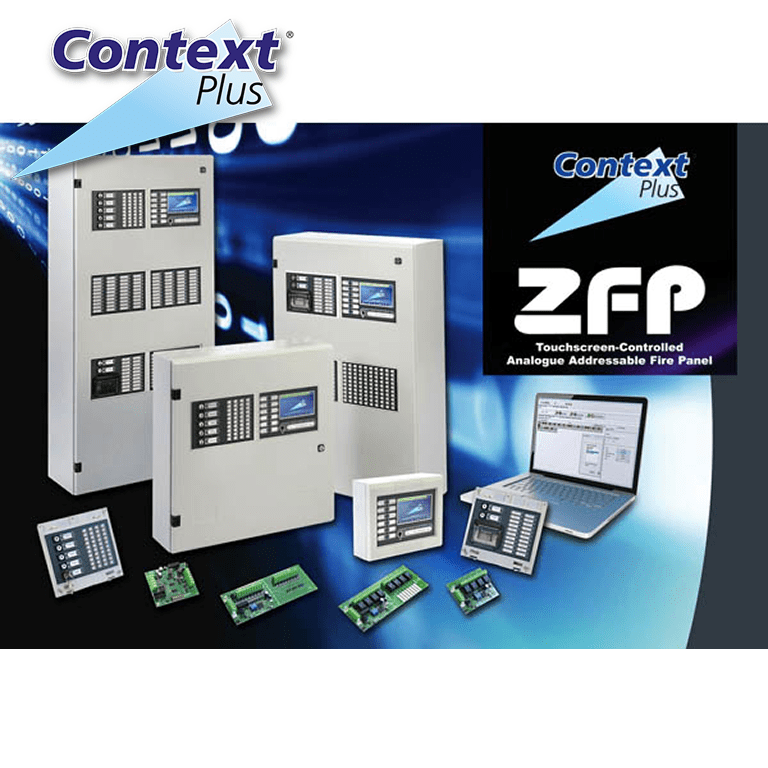 Context Plus Addressable 4 Loop Fire Alarm Panel 40 Zone Touchscreen