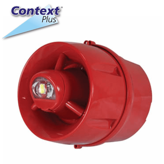 Context Plus Addressable Red Sounder Beacon with Deep Base