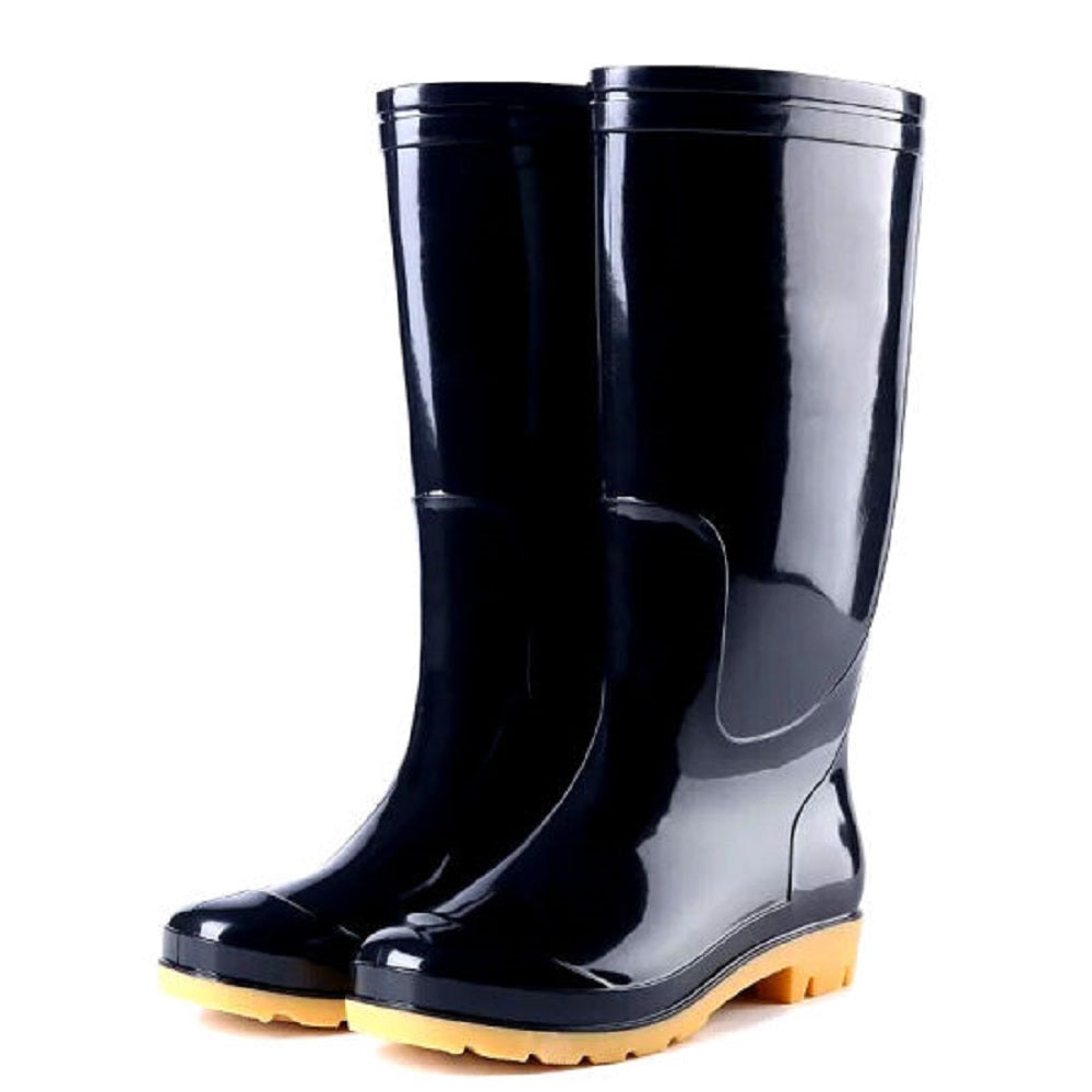 Protecto Waterproof Black Rubber Industrial Safety Work Gum Boots