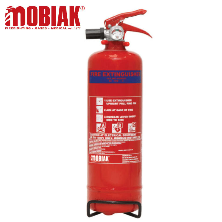 Compact 1kg Dry Powder Fire Extinguisher BSI Kitemark Certified
