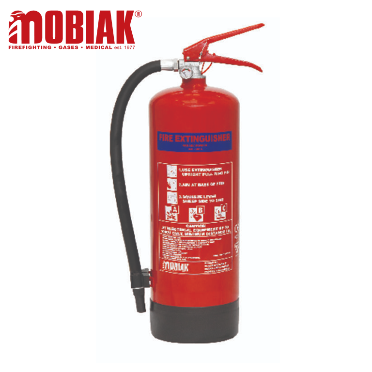 6kg Dry Powder Fire Extinguisher BSI Kitemark Certified Steel Vessel