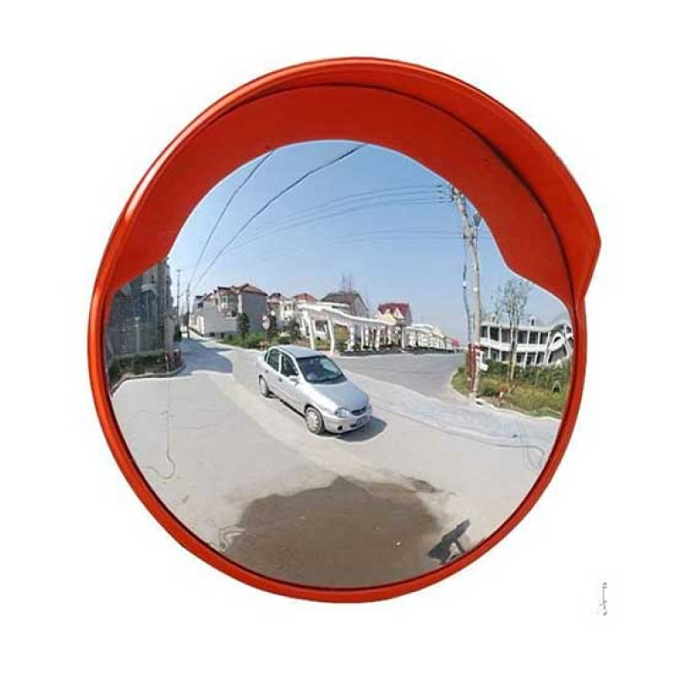 Unbreakable 24 Inch Convex Traffic Safety Mirror Weatherproof Driveway