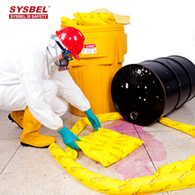 SYSBEL 20 Gallon Chemical Spill Kit with Poly-Overpack Salvage Drum
