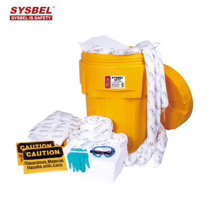 Sysbell 20 Gallon Polyethylene Overpack Salvage Drum for Chemical Spills