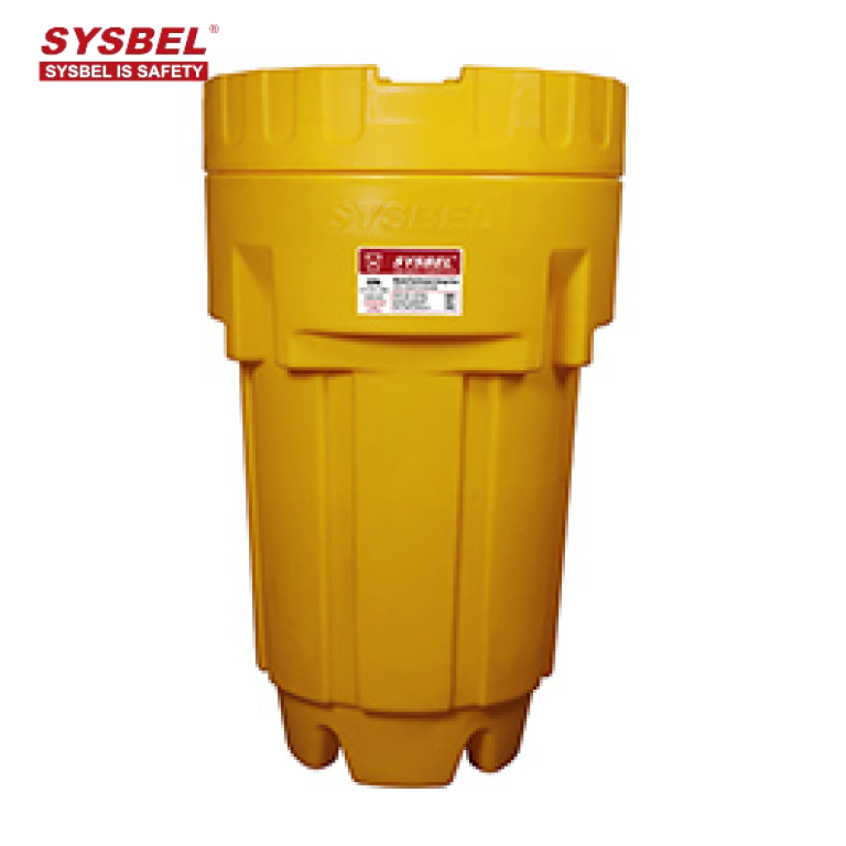 SYSBEL 65 Gallon Wheeled Poly Overpack Salvage Drum Spill Container