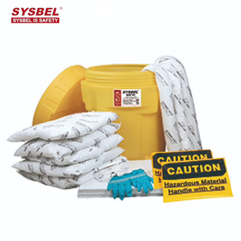 SYSBEL Oil-Only Spill Kit with 20 Gallon Poly-Overpack Salvage Drum
