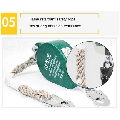 Self Retracting Lifeline Fall Arrester with Durable Stainless Steel Cable