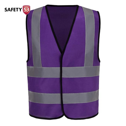 High Visibility 120 GSM Reflective Safety Vest with 360 Degree Coverage
