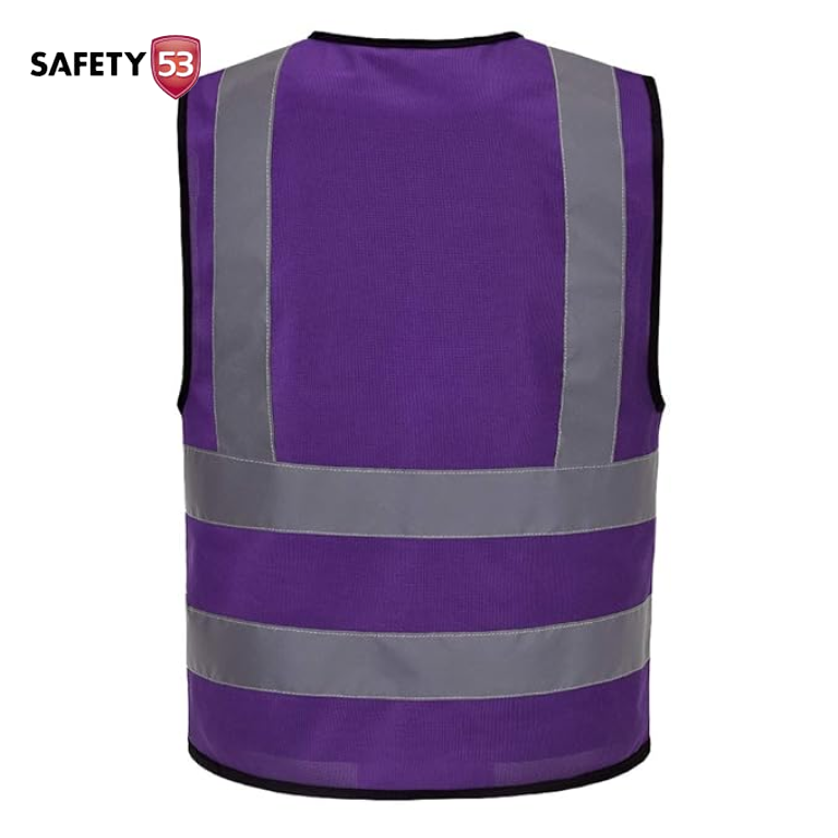 High Visibility 120 GSM Reflective Safety Vest with 360 Degree Coverage