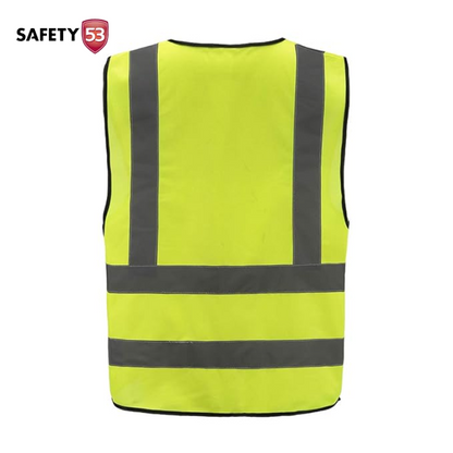 High Visibility 120 GSM Reflective Safety Vest with 360 Degree Protection