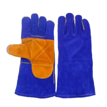 Heat Proof Cow Split Leather Welding Gloves with Palm