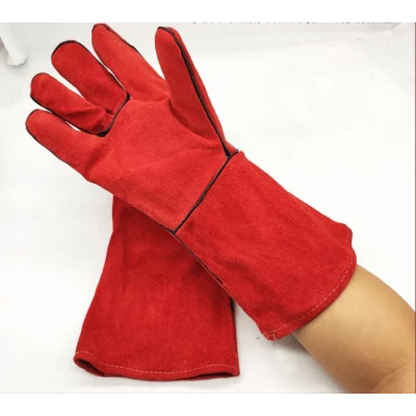 Premium Heat Resistant Cowhide Leather Welding Gloves for Metalwork