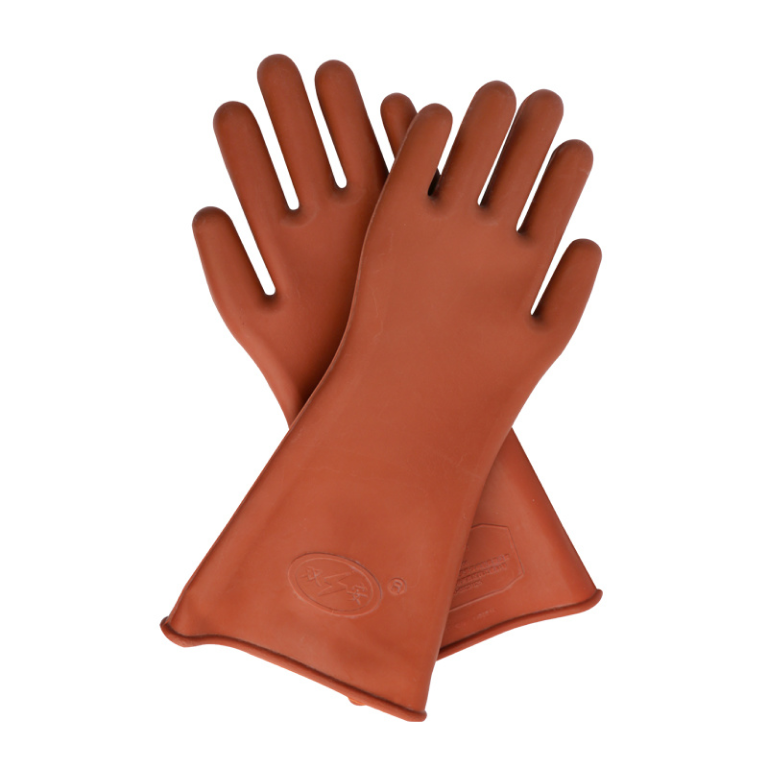 High Voltage 12KV Natural Latex Rubber Electrical Insulated Safety Gloves