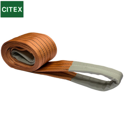6 Ton Brown Duplex Polyester Flat Webbing Lifting Sling