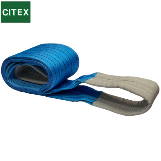 8 Ton Heavy Duty Blue Polyester Flat Webbing Lifting Sling