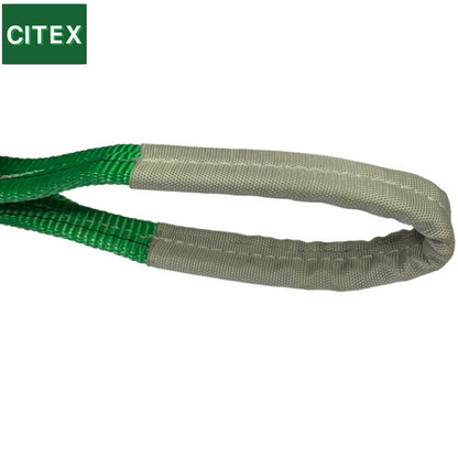 Durable 2 Ton Polyester Flat Webbing Sling with Reinforced Eyes