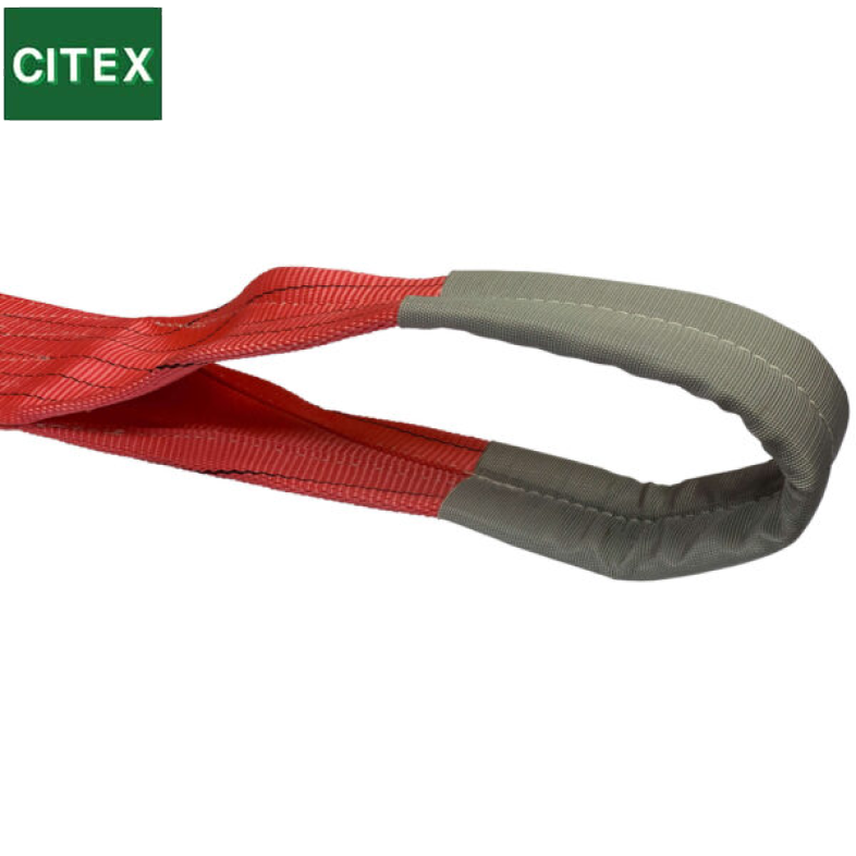 Heavy Duty 5 Ton Red Polyester Flat Webbing Lifting Sling