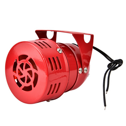 MS-190 Mini Motor Siren 220V Red Metal Security Horn