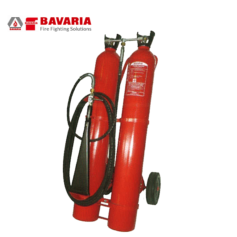 Bavaria 20KG CO2 Mobile Fire Extinguisher Trolley Germany