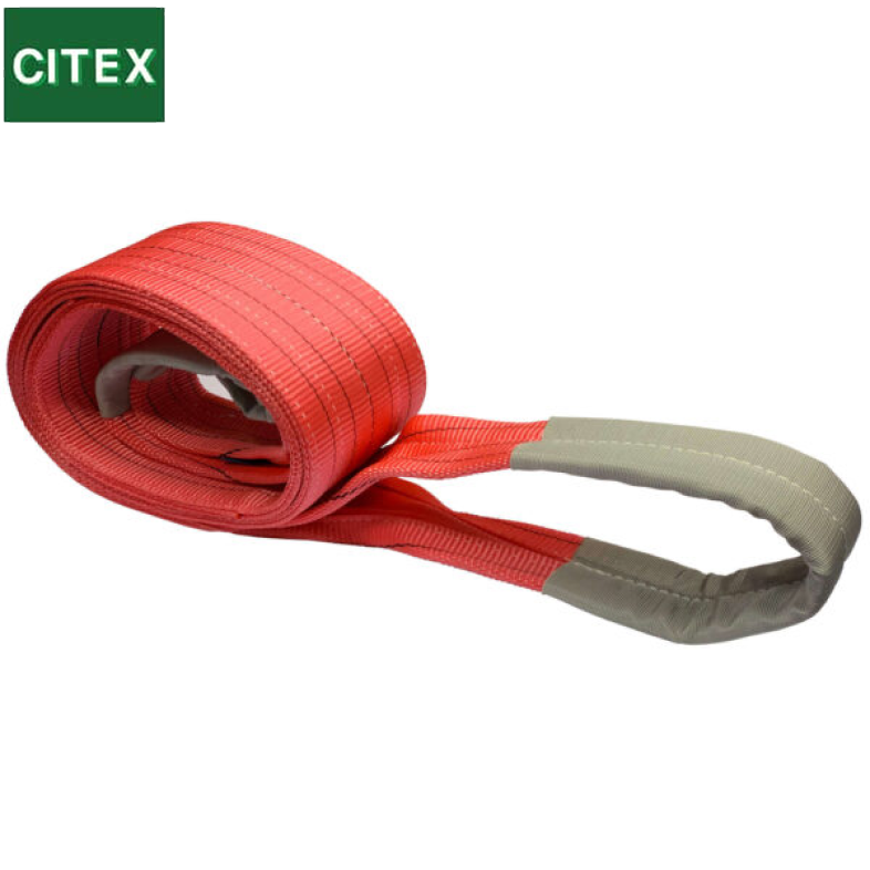 Heavy Duty 5 Ton Red Polyester Flat Webbing Lifting Sling