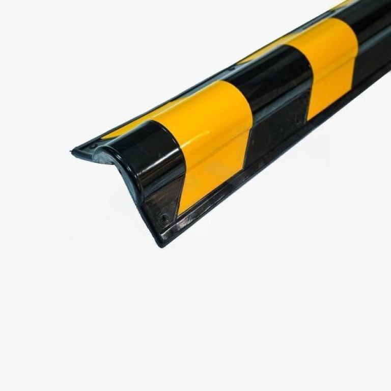 Industrial Round Type Rubber Corner Guard with Yellow Reflective Strip ...